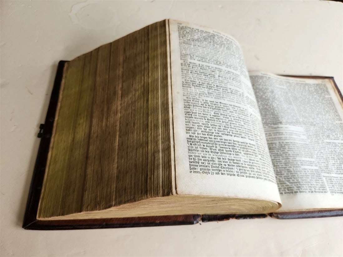 1786 BIBLE in DUTCH antique OLD & NEW TESTAMENT - 16