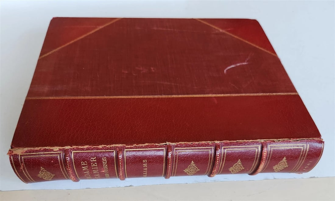 1901 MADAME RECAMIER & HER FRIENDS antique ILLUSTRATED SIGNED BINDING (1 of 20)
