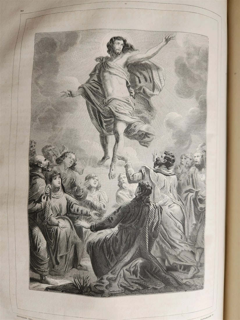 1850 MISSALE ROMANUM antique DECORATIVE BINDING w/ SILVER FITTINGS illustrated - 13