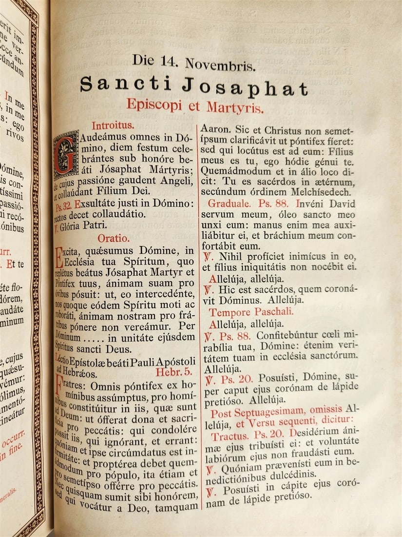 1850 MISSALE ROMANUM antique DECORATIVE BINDING w/ SILVER FITTINGS illustrated - 15