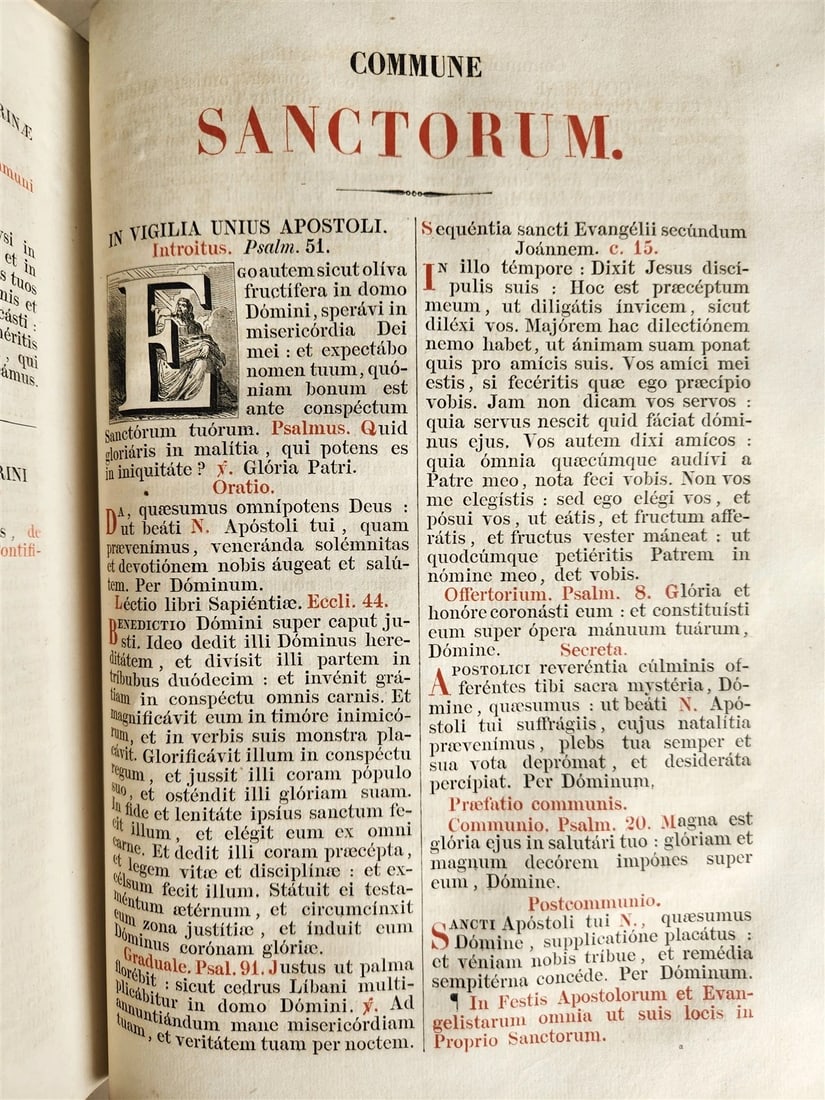 1850 MISSALE ROMANUM antique DECORATIVE BINDING w/ SILVER FITTINGS illustrated - 16