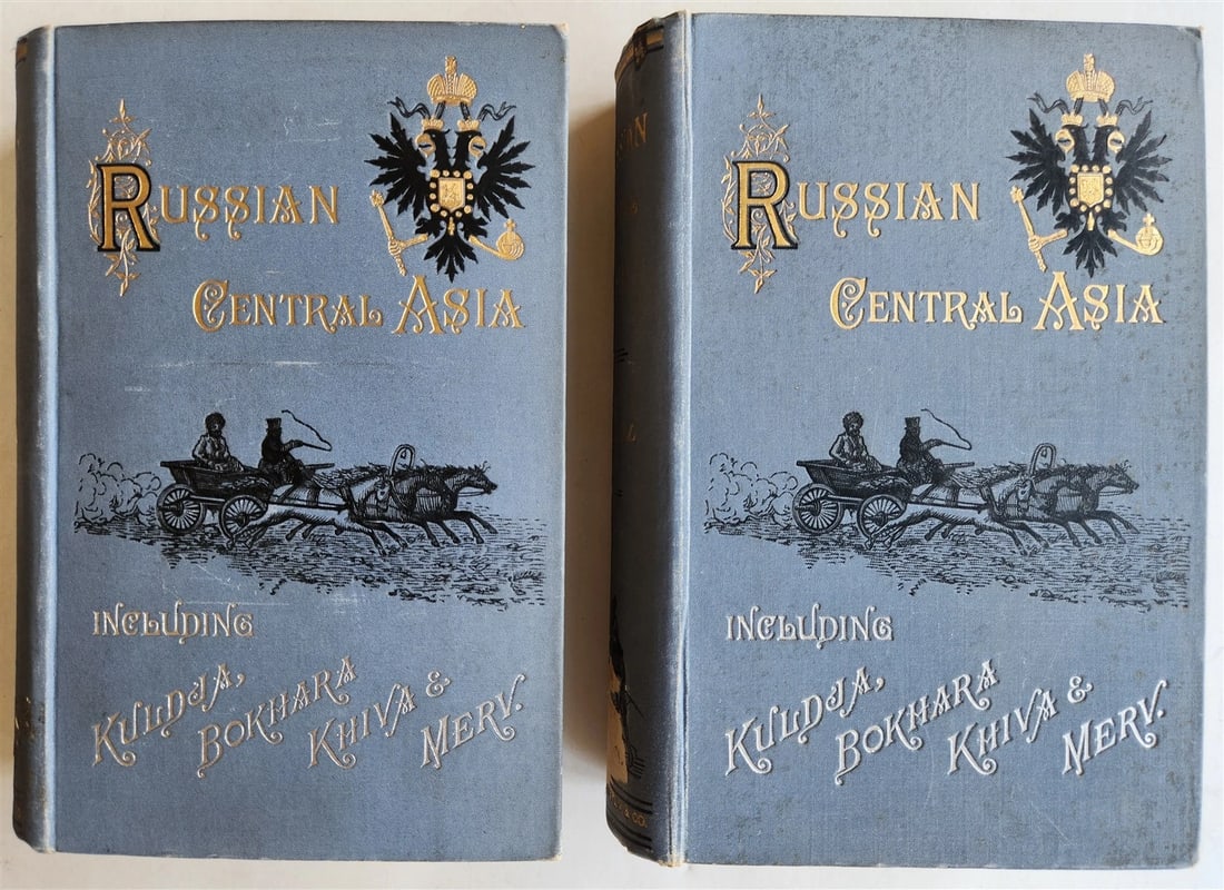1885 Russian Central Asia Including Kuldja Bokhara Kiva Merv ANTIQUE illustrated (1 of 19)