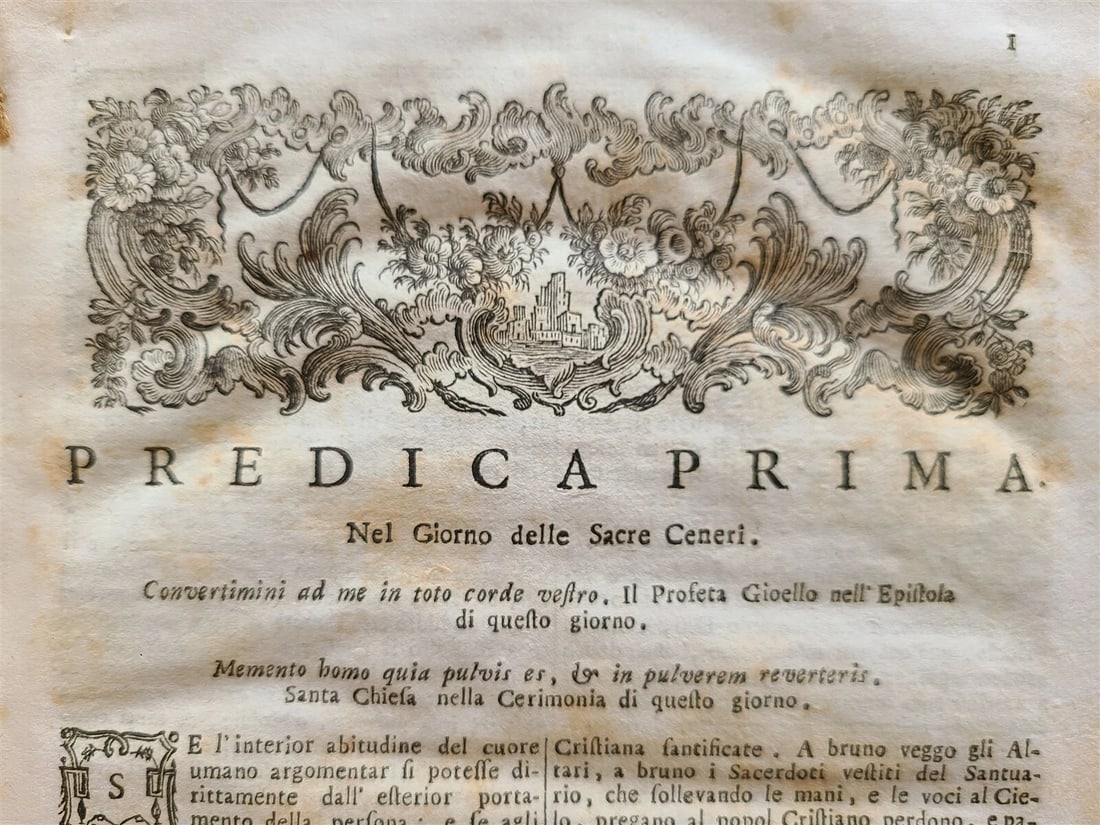 1786 QUARESIMALE POSTUMO DEL PADRE QUIRICO ROSSI antique - 3