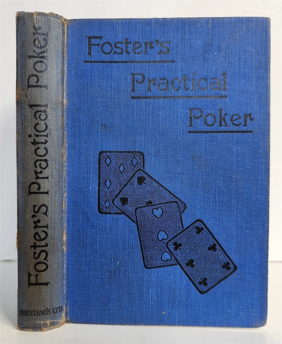 1922 PRACTICAL POKER by R.F. FOSTER antique ILLUSTRATED (1 of 12)