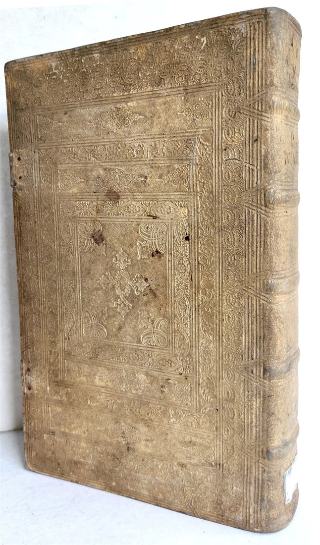 1713 CONCIONATORIS by Sebastiano Textor antique PIGSKIN BOUND FOLIO (1 of 11)