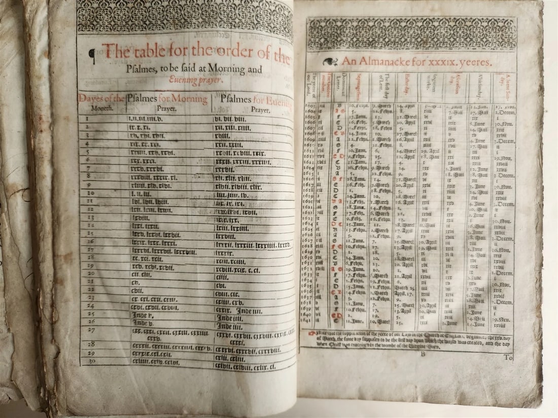 1610 BIBLE in ENGLISH by ROBERT BARKER antique GENEVA VERSION - 11