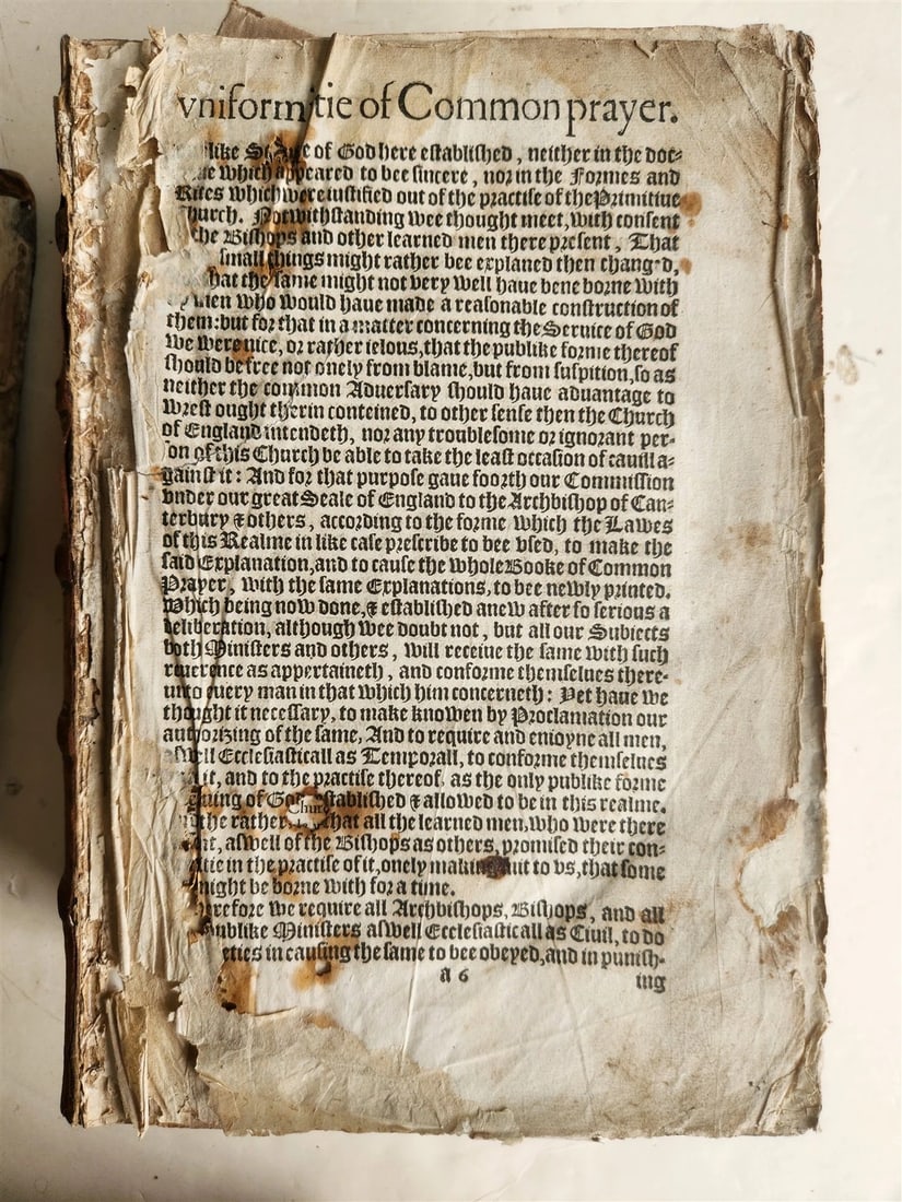 1610 BIBLE in ENGLISH by ROBERT BARKER antique GENEVA VERSION - 16