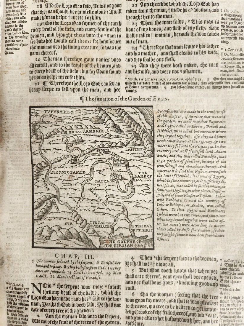 1610 BIBLE in ENGLISH by ROBERT BARKER antique GENEVA VERSION - 6