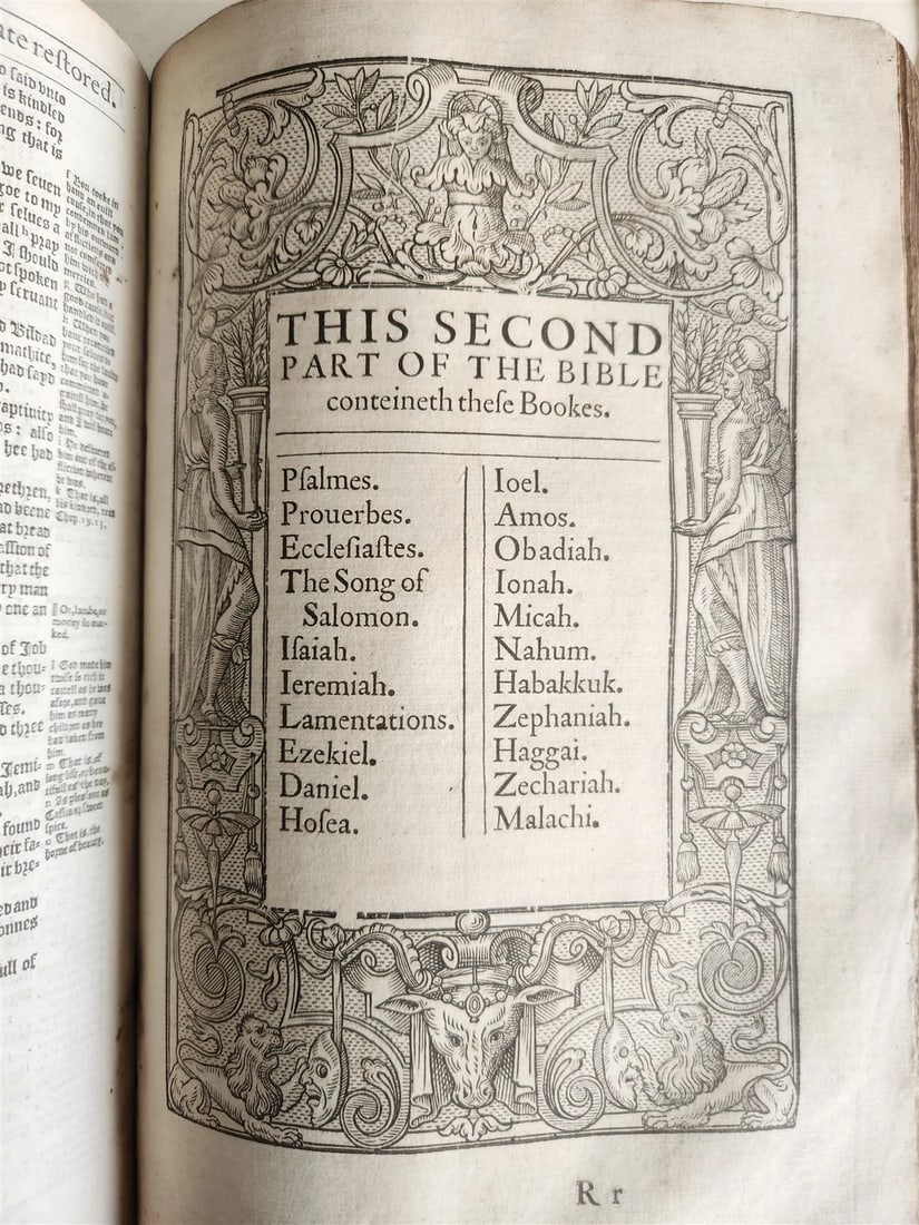 1610 BIBLE in ENGLISH by ROBERT BARKER antique GENEVA VERSION - 8
