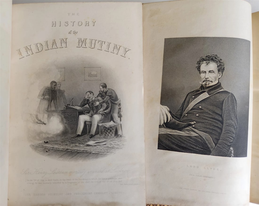 1860s HISTORY of INDIAN MUTINY by CHARLES BALL 2 VOLS antique ILLUSTRATED INDIA: Title: 1860s HISTORY of INDIAN MUTINY by CHARLES BALL 2 VOLS antique ILLUSTRATED INDIA Description: Ball, Charles. The History of the Indian Mutiny. 2 Volumes. London Printing. London & NY; n.d. [