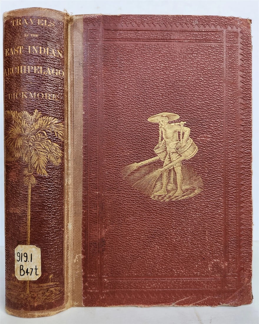 1869 TRAVELS TO EAST INDIAN ARCHIPELAGO antique ILLUSTRATED: Title: 1869 TRAVELS TO EAST INDIAN ARCHIPELAGO antique ILLUSTRATED Description: Bickmore, Albert S.. Travels in the East Indian Archipelago. D. Appleton. NY, 1869 First Edition 546 pp. plus Index 