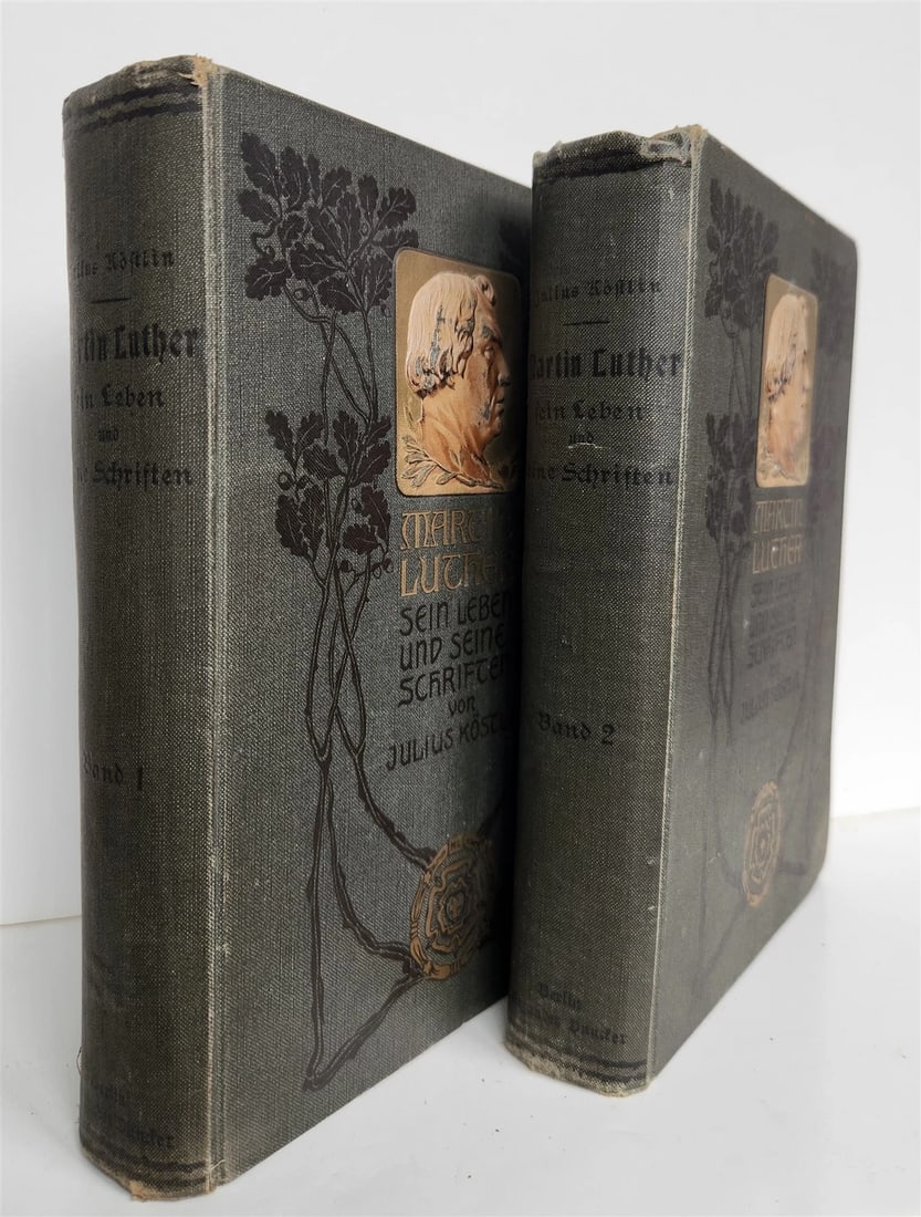 1903 MARTIN LUTHER His life and writings in GERMAN antique 2 VOLUMES (1 of 5)