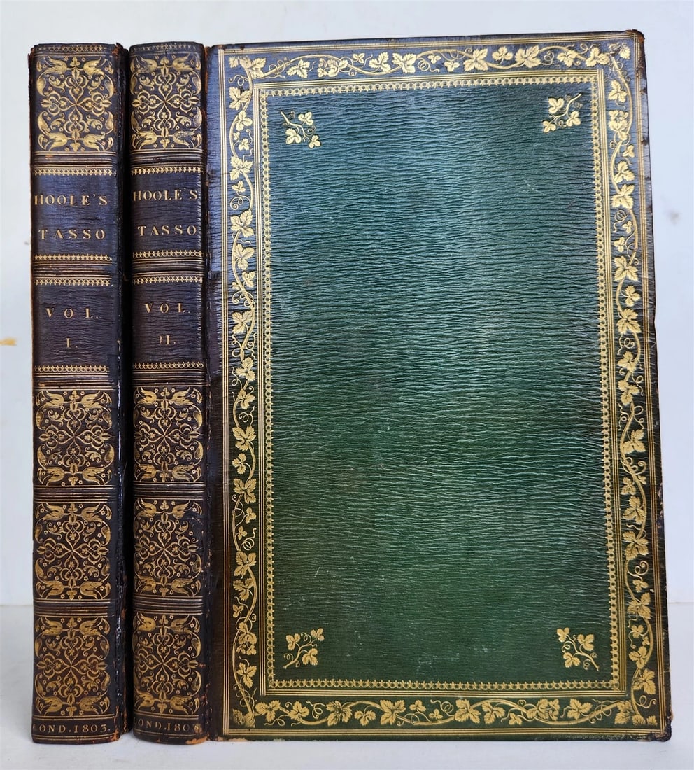 1803 TORQUATO TASSO 2 VOLS JERUSALEM DELIVERED antique ILLUSTRATED in ENGLISH (1 of 16)