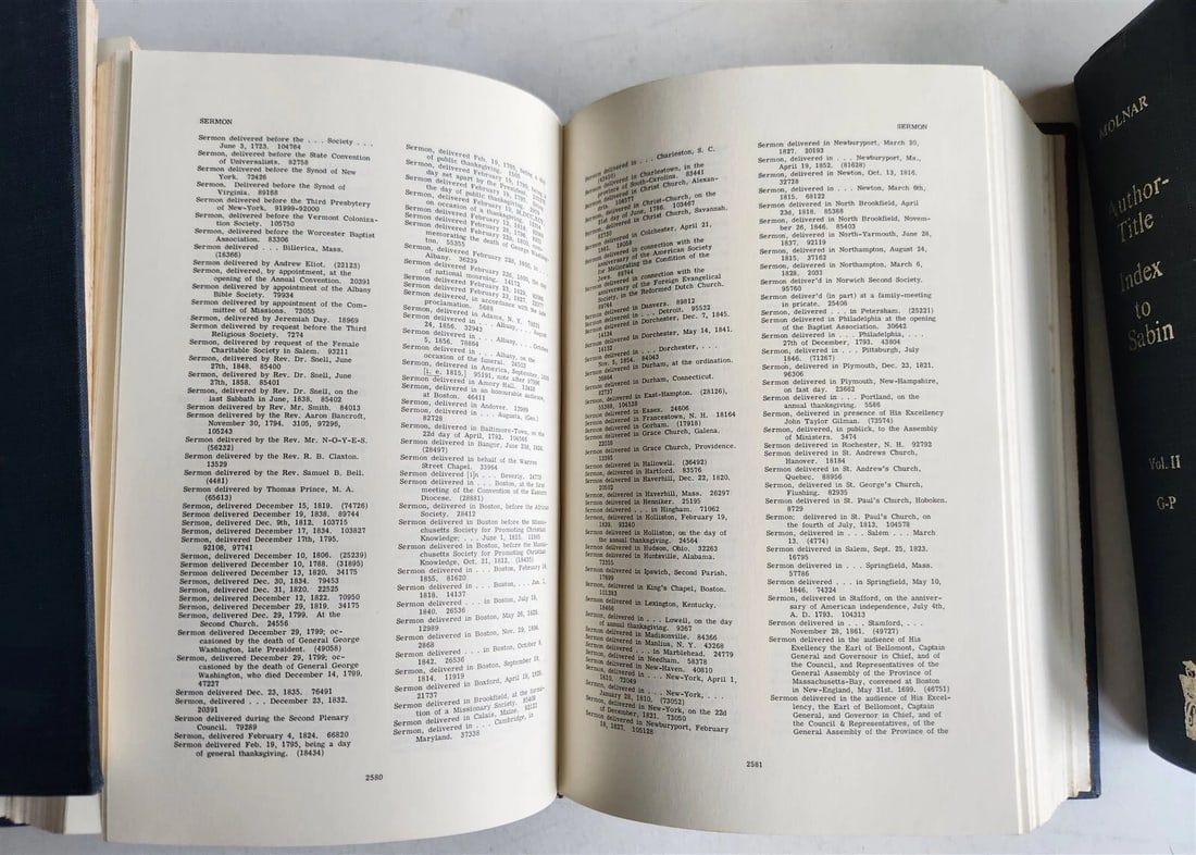 1974 AUTHOR-TITLE INDEX to JOSEPH SABIN'S DICTIONARY of BOOKS RELATED to AMERICA - 4