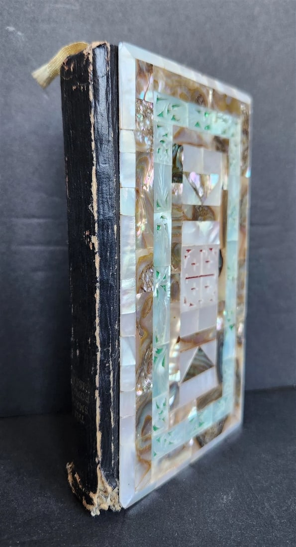 1959 ROMAN MISSAL antique w/ MOTHER-OF-PEARL BINDING (1 of 15)