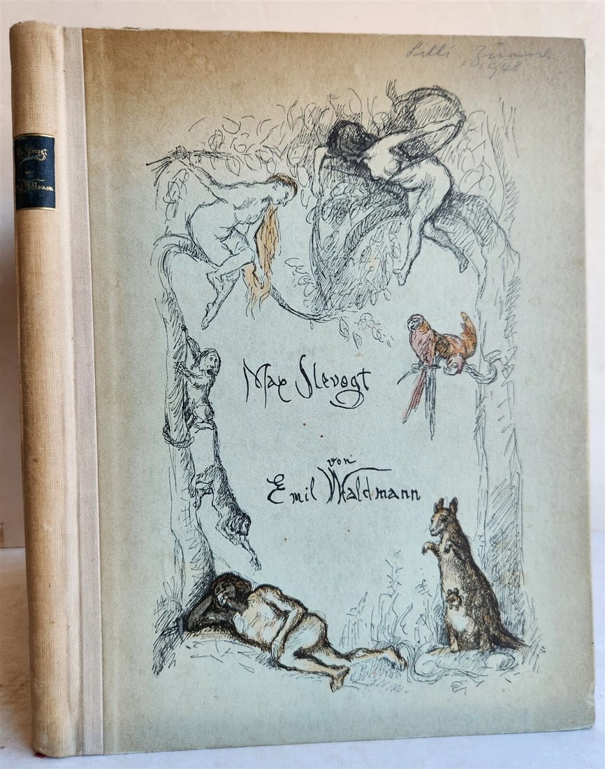 1923 MAX SLEVOGT by EMIL WALDMANN antique ILLUSTRATED ART ALBUM (1 of 13)