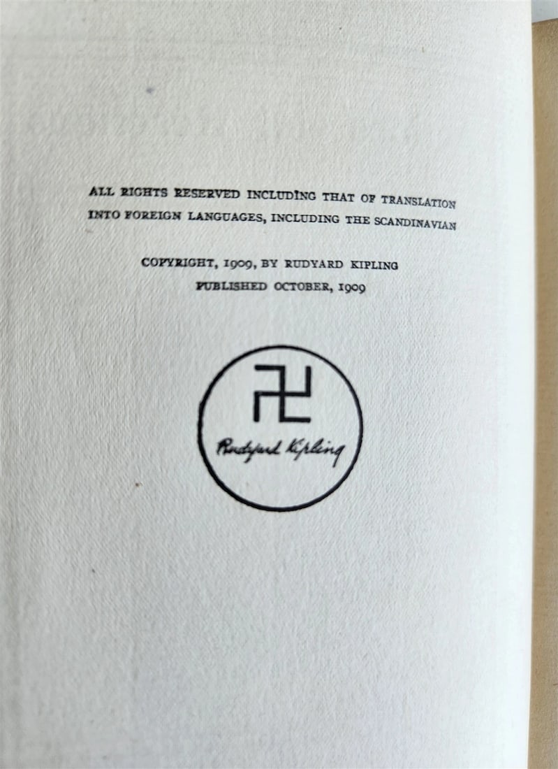 1909 ACTIONS and REACTIONS by Rudyard Kipling ANTIQUE First US edition - 13