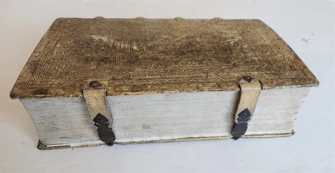 1682 Georgica curiosa ILLUSTRATED noble country life antique PIGSKIN FOLIO - 2