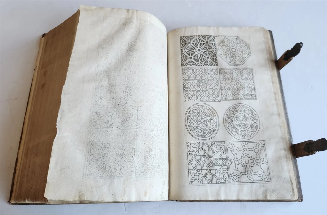 1682 Georgica curiosa ILLUSTRATED noble country life antique PIGSKIN FOLIO - 8