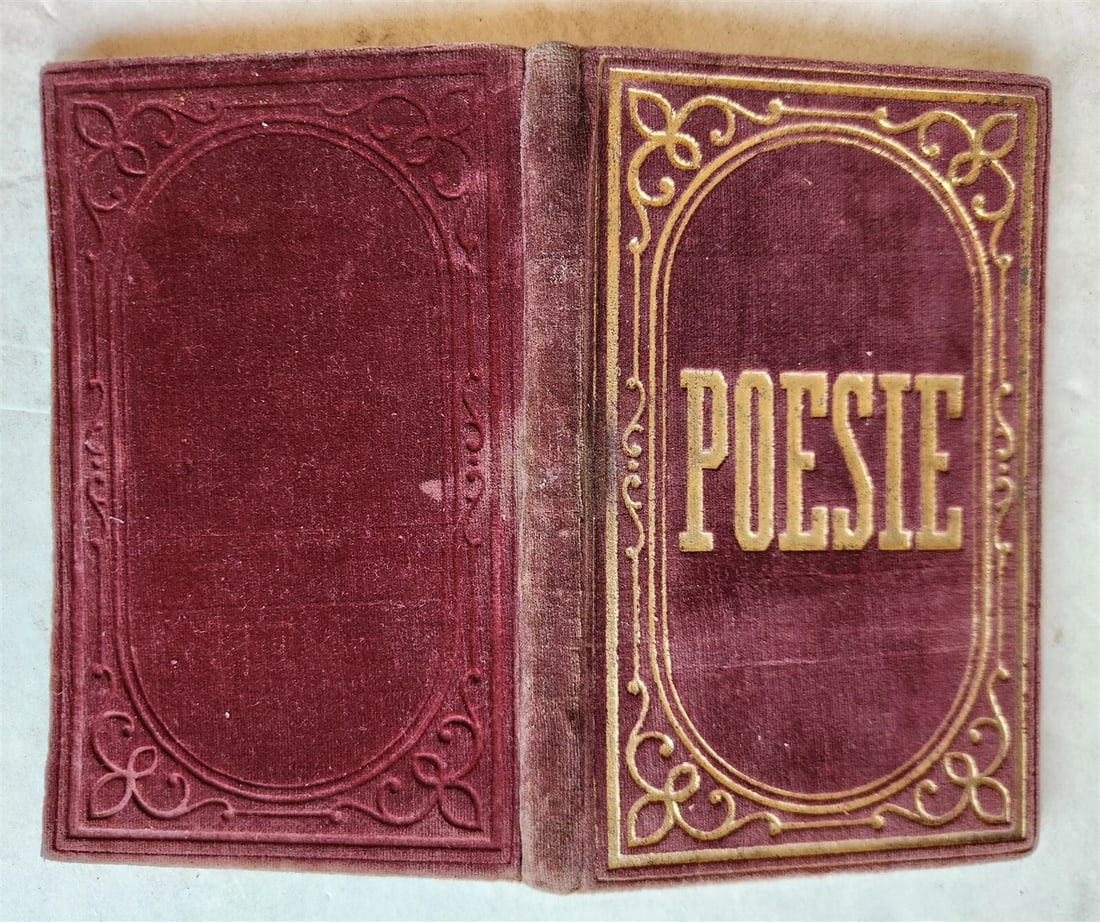 1889 ALBUM AMICORUM MANUSCRIPT POETRY GERMAN BOOK antique (1 of 19)