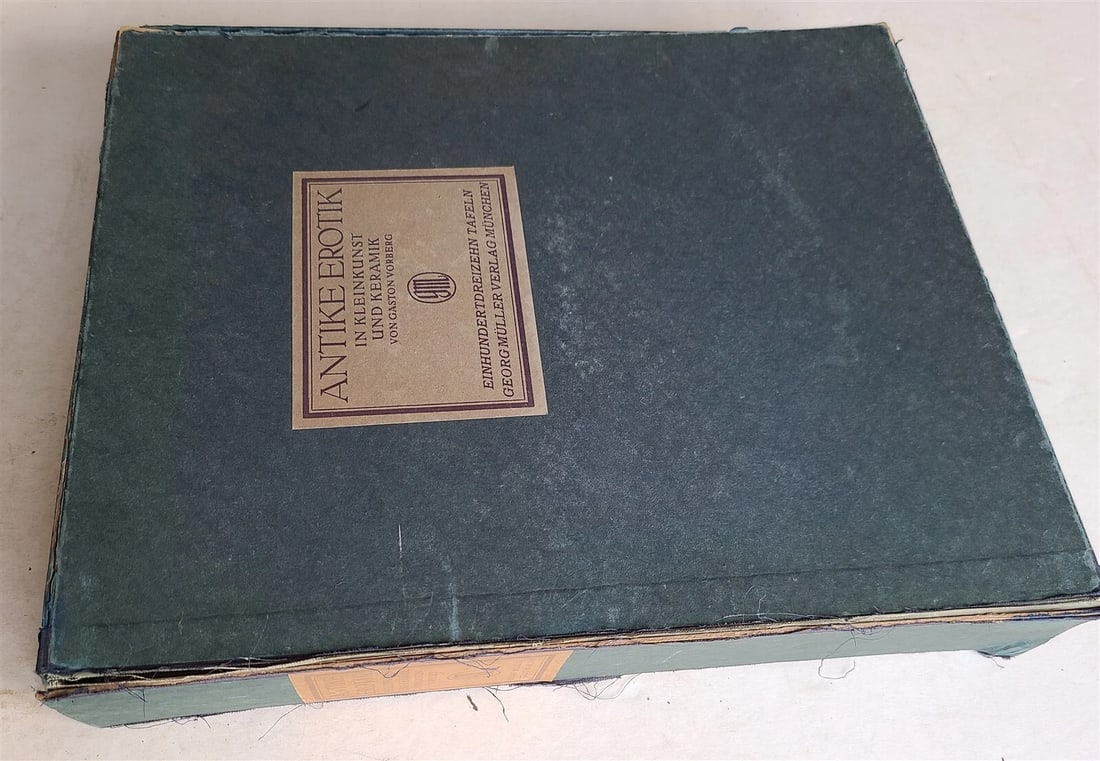 1921 ANTIKE EROTIK in Kleinkunst und Keramik Gaston Vorberg antique 111 PLATES - 2