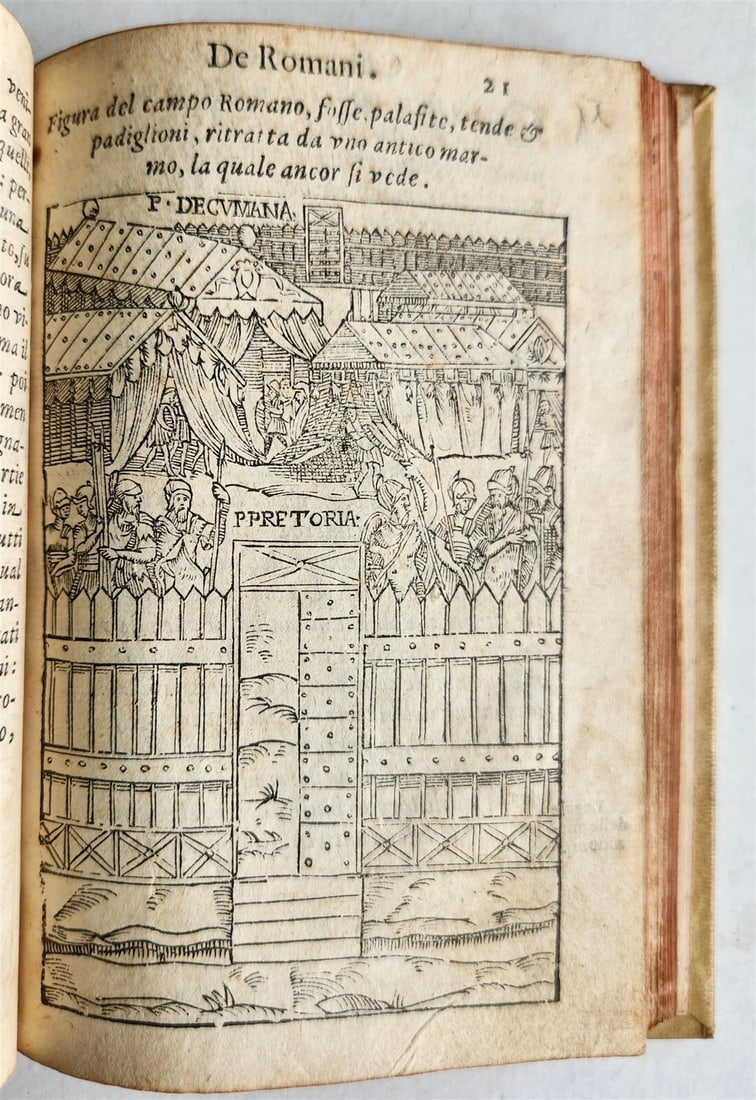 1583 TURKISH & ROMAN MILITARY antique ILLUSTRATED OTTOMAN EMPIRE vellum binding - 10