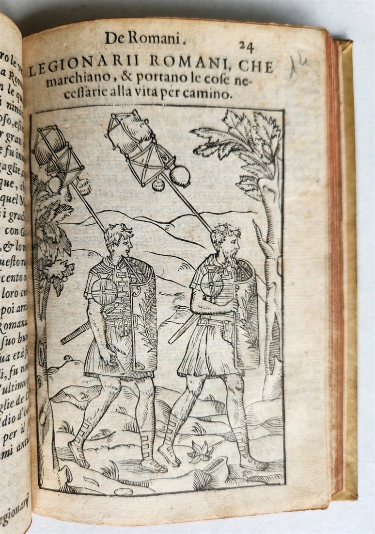 1583 TURKISH & ROMAN MILITARY antique ILLUSTRATED OTTOMAN EMPIRE vellum binding - 13