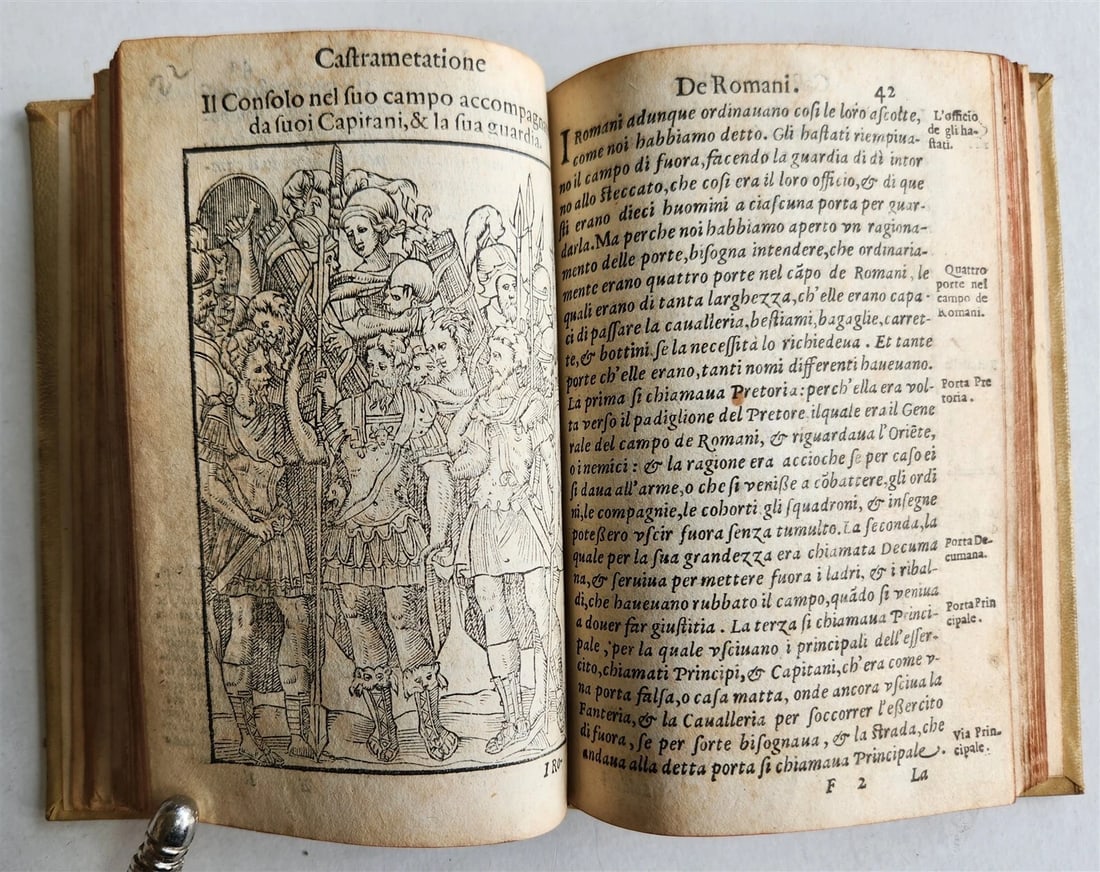 1583 TURKISH & ROMAN MILITARY antique ILLUSTRATED OTTOMAN EMPIRE vellum binding - 17