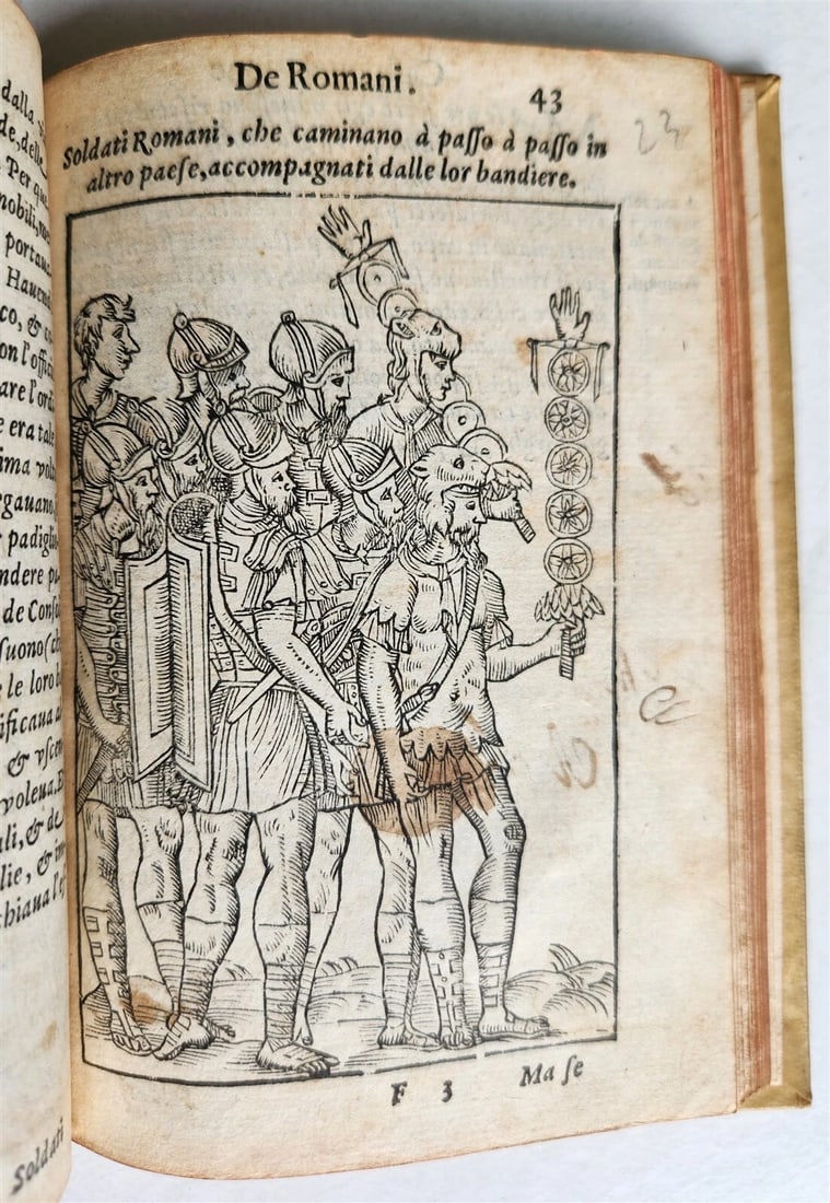 1583 TURKISH & ROMAN MILITARY antique ILLUSTRATED OTTOMAN EMPIRE vellum binding - 18