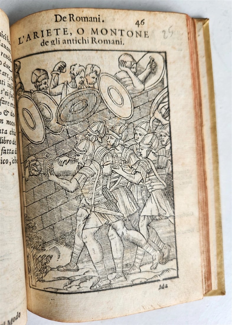 1583 TURKISH & ROMAN MILITARY antique ILLUSTRATED OTTOMAN EMPIRE vellum binding - 20