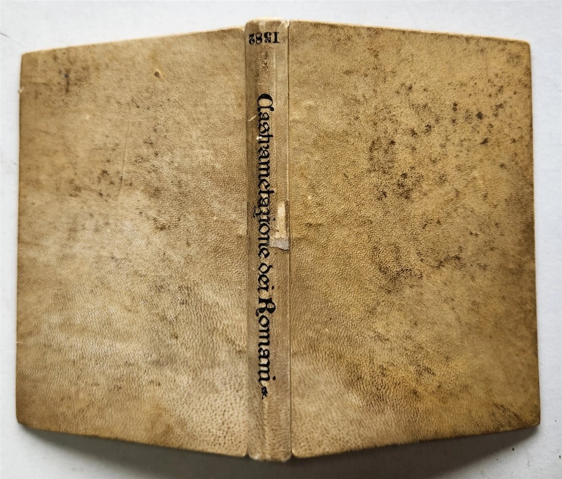 1583 TURKISH & ROMAN MILITARY antique ILLUSTRATED OTTOMAN EMPIRE vellum binding - 2