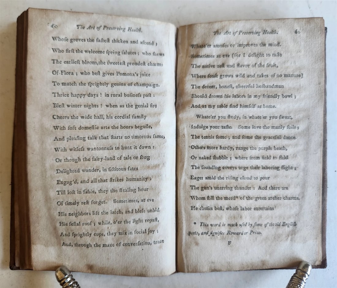 1804 THE ART OF PRESERVING THE HEALTH antique POEM in ENGLISH AMERICANA - 4