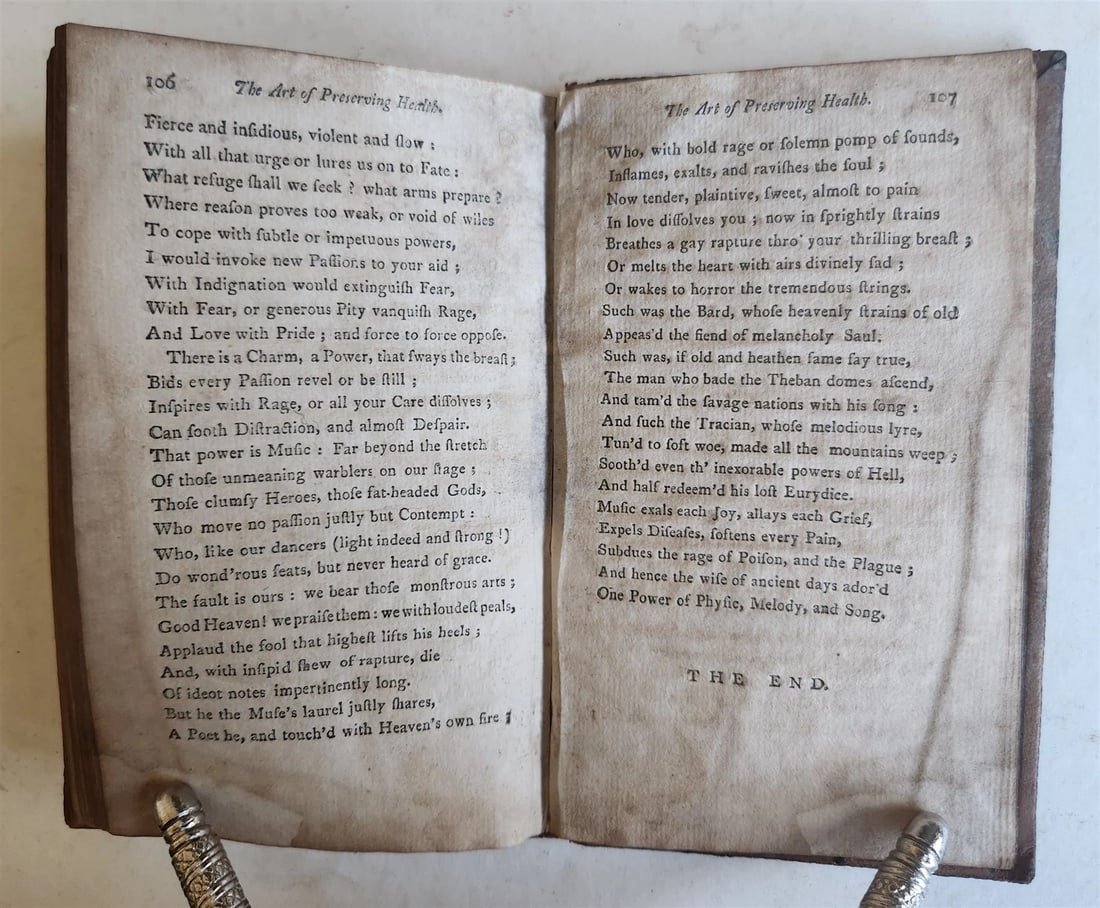 1804 THE ART OF PRESERVING THE HEALTH antique POEM in ENGLISH AMERICANA - 5