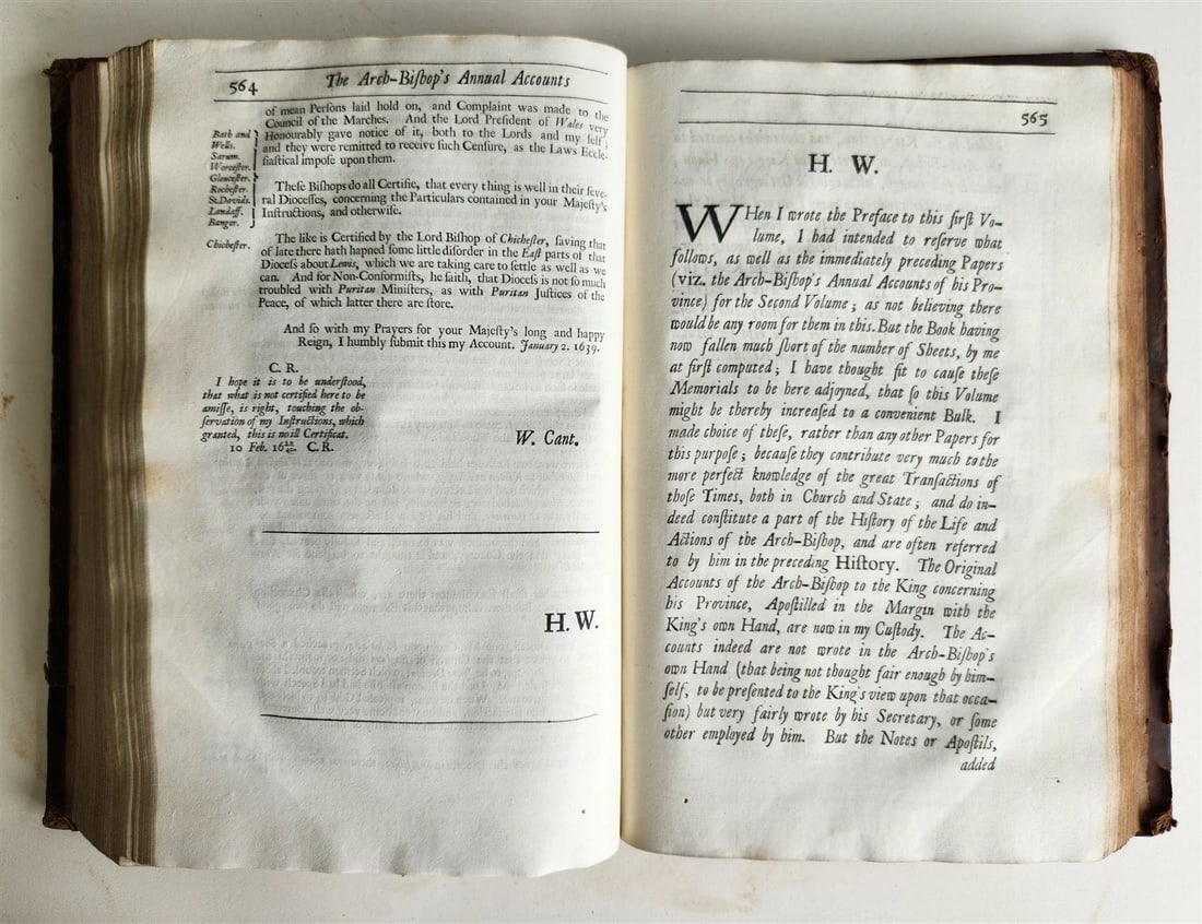 1695 HISTORY of TROUBLES & TRYAL OF BLESSED MARTYR WILLIAM LAUD antique FOLIO - 11