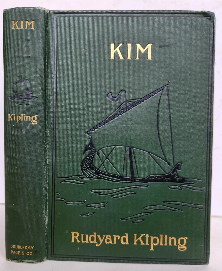 1901 KIM by Rudyard Kipling ANTIQUE First US edition (1 of 12)