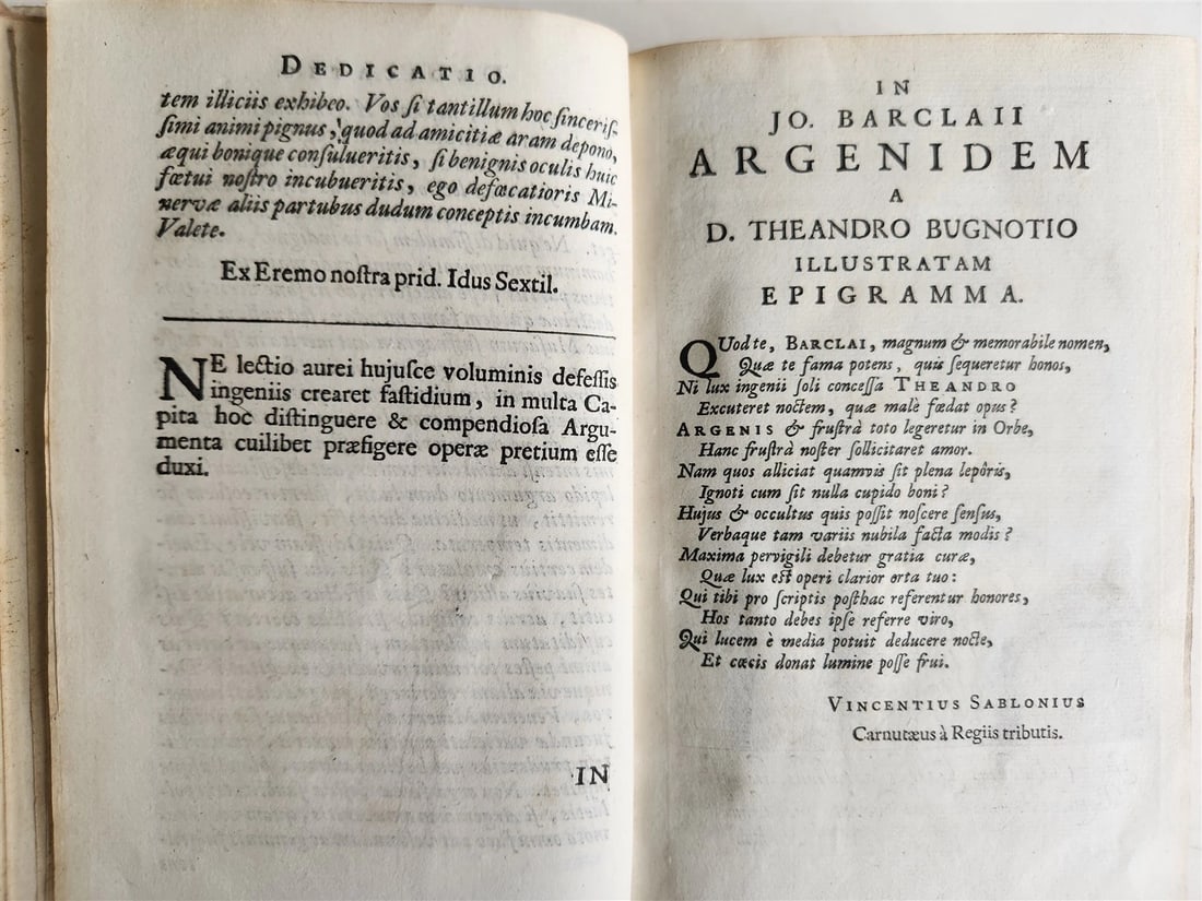 1664 ARGENIS by John Barclay ANTIQUE Scotland POLITICAL NOVEL - 11