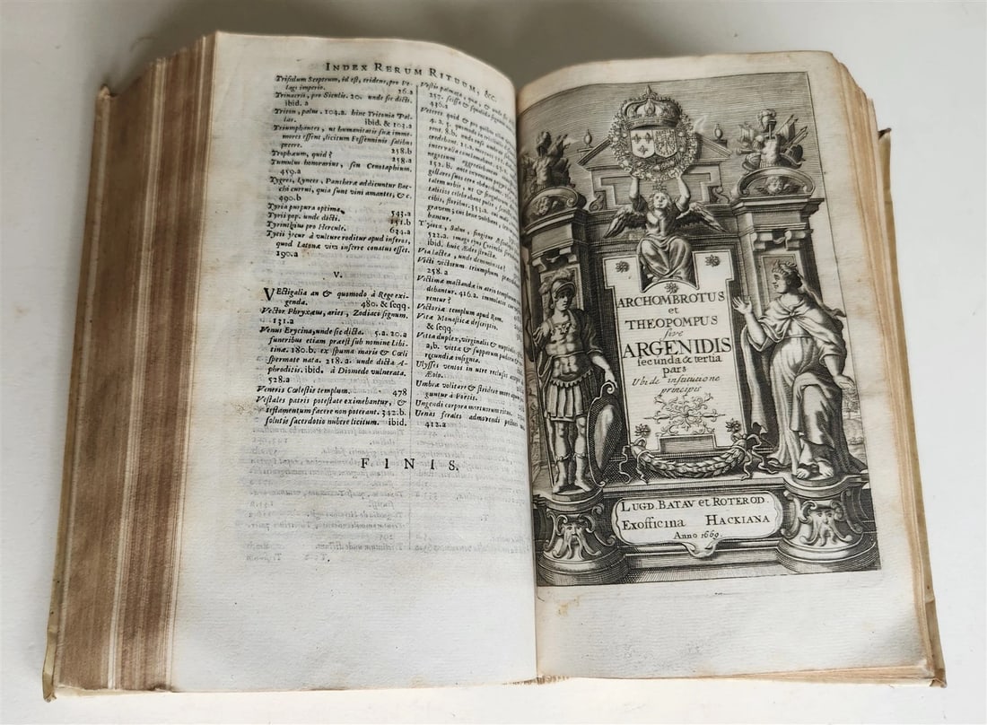 1664 ARGENIS by John Barclay ANTIQUE Scotland POLITICAL NOVEL - 3