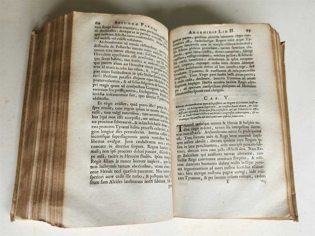 1664 ARGENIS by John Barclay ANTIQUE Scotland POLITICAL NOVEL - 8