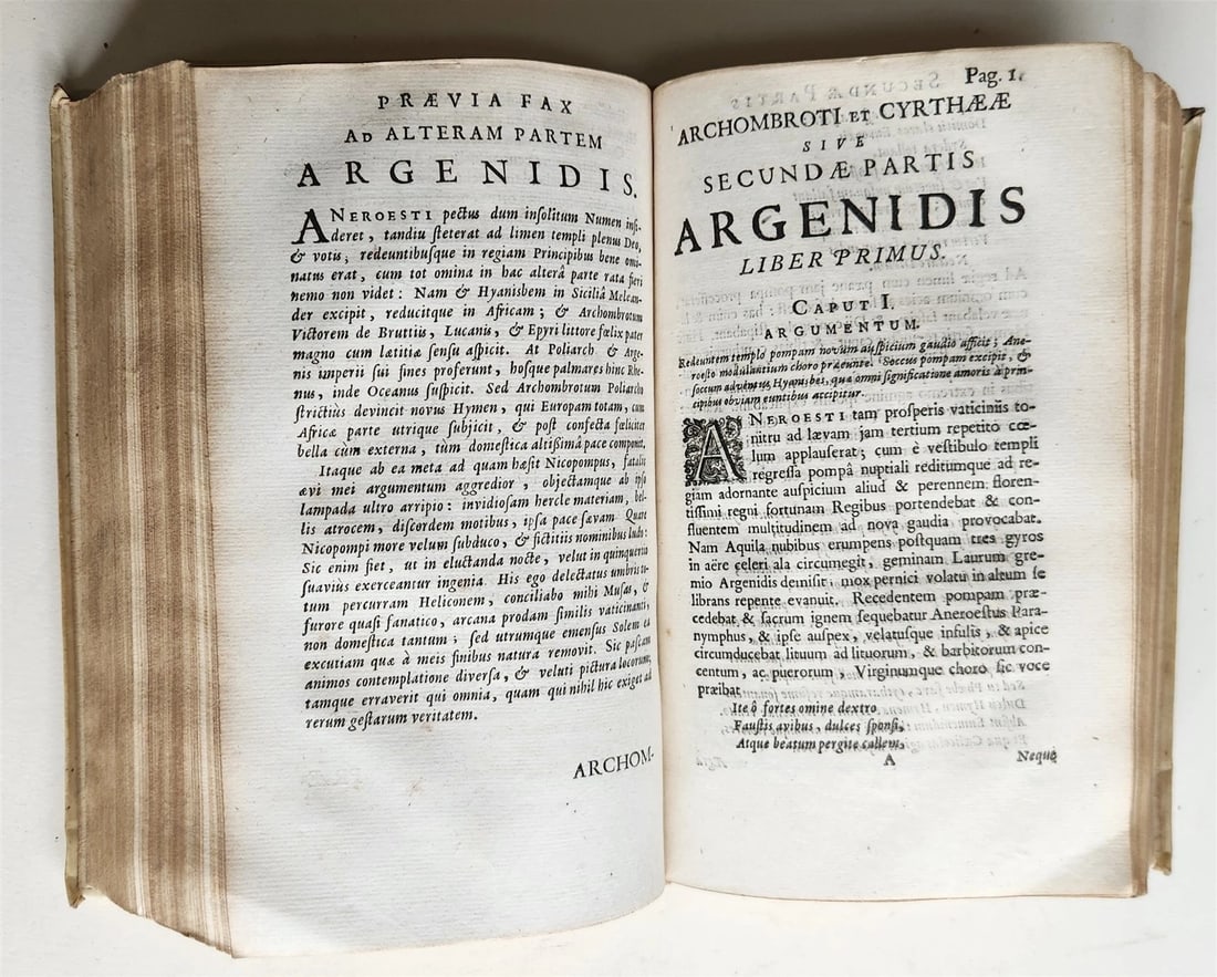 1664 ARGENIS by John Barclay ANTIQUE Scotland POLITICAL NOVEL - 9