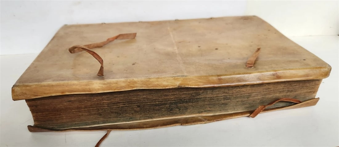 1593 MARTIN LUTHER COLLOQUIA antique VELLUM BOUND FOLIO 16th CENTURY - 4