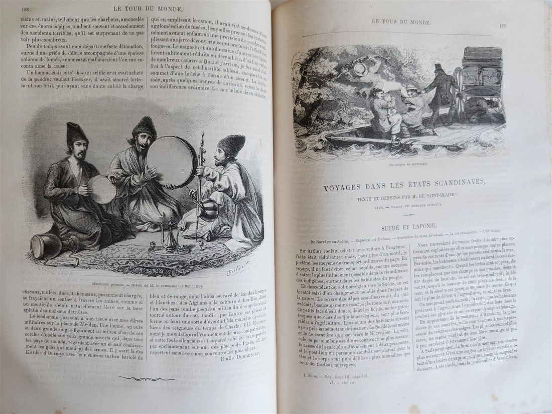 1862 HISTORY of VOYAGES ILLUSTRATED antique RUSSIA S.AMERICA ARABIA SCANDINAVIA - 19