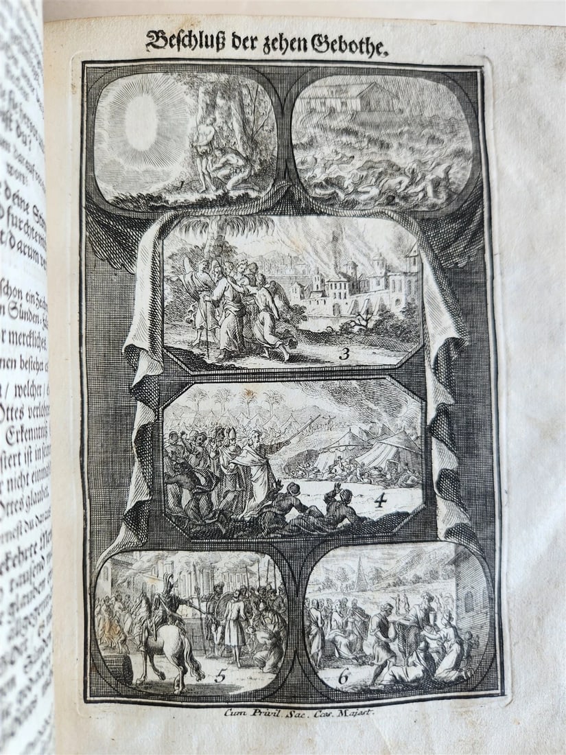 18th century ILLUSTRATED CATECHISM antique - 20