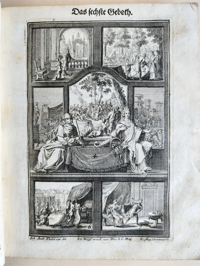 18th century ILLUSTRATED CATECHISM antique - 9