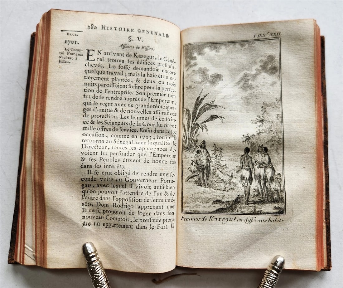 1749 HISTOIRE des VOYAGES antique VOL. 5 illustrated SENEGAL AFRICA - 14