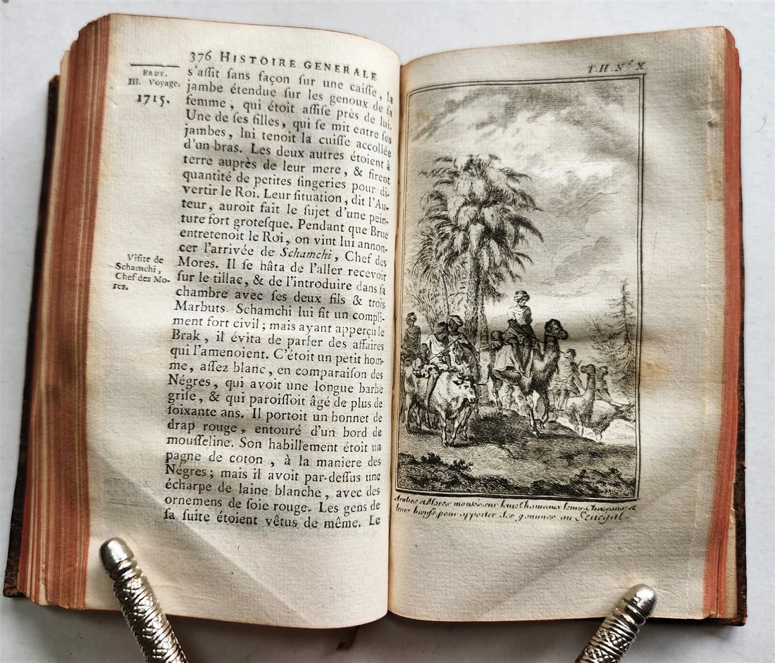 1749 HISTOIRE des VOYAGES antique VOL. 5 illustrated SENEGAL AFRICA - 16