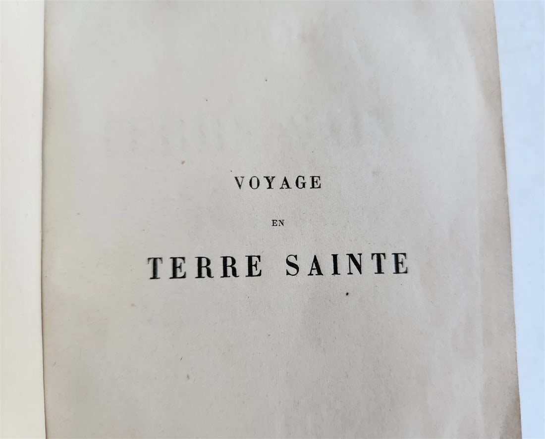 1866 VOYAGE en TERRE SAINTE by FELIX BOVET ILLUSTRATED w/ MAPS antique - 5