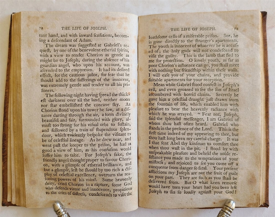 1805 LIFE of JOSEPH SON of ISRAEL antique TRENTON AMERICANA - 4