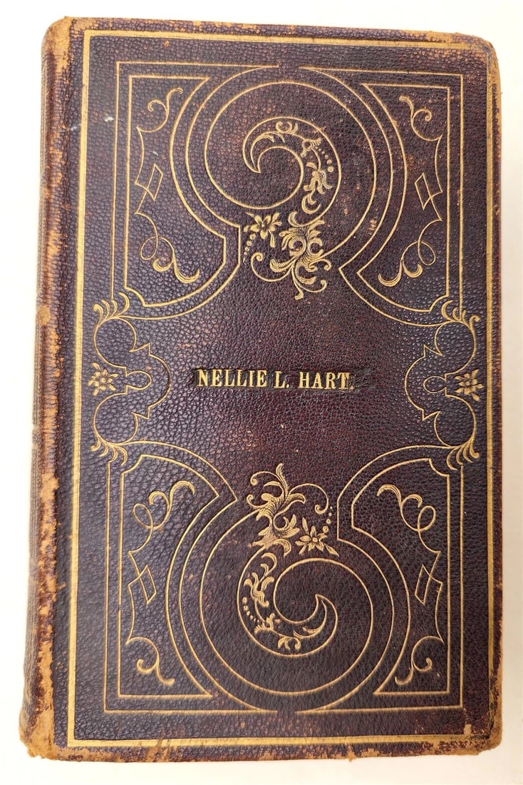 1849 HYMNS for METHODIST CHURCH antique AMERICANA decorative FEMALE PROVENANCE (1 of 7)