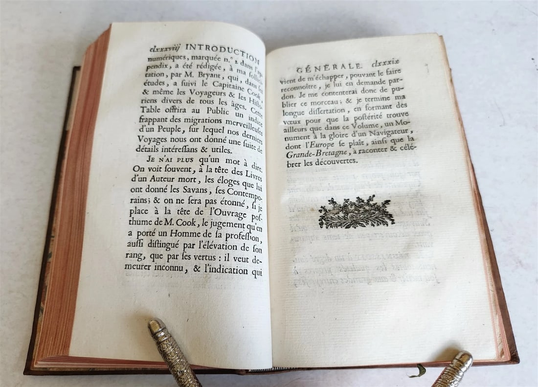 1785 THIRD VOYAGE of CAPTAIN COOK 8 volumes in FRENCH antique - 6