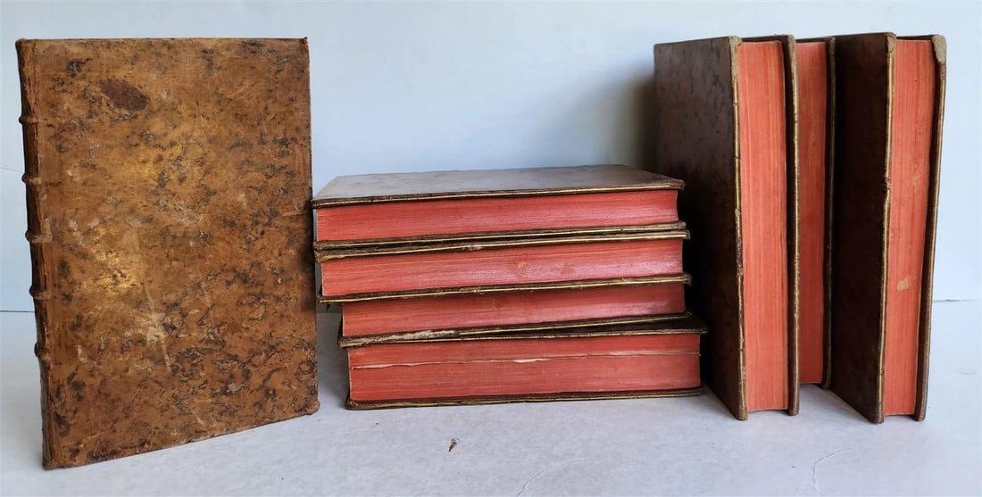 1785 THIRD VOYAGE of CAPTAIN COOK 8 volumes in FRENCH antique - 8